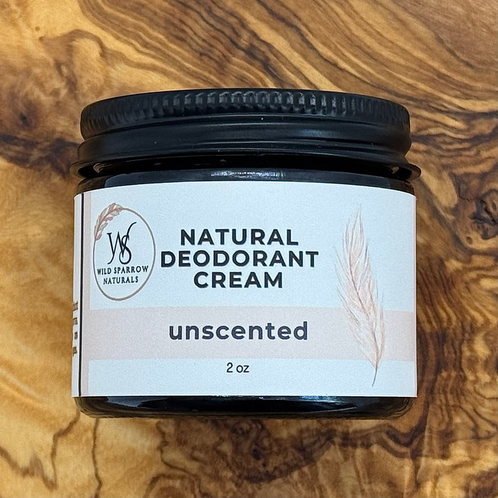 Natural Deodorant Cream - Unscented