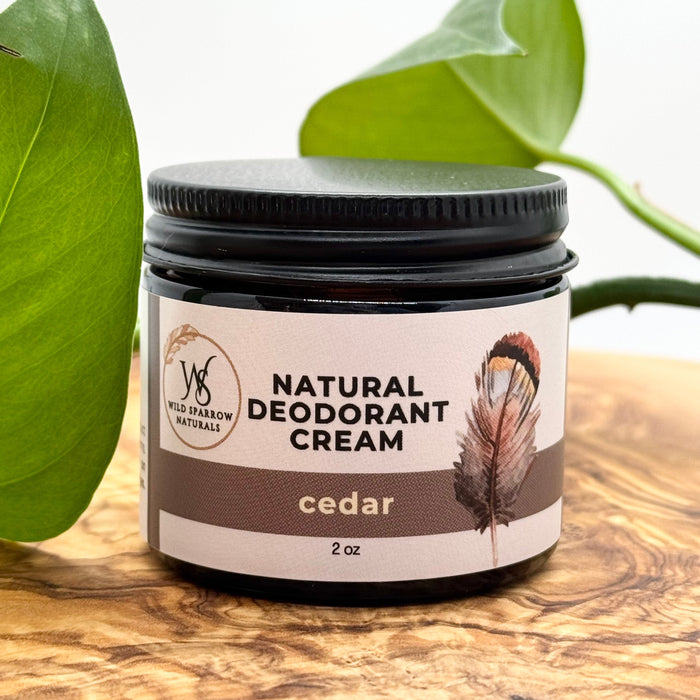 Natural Deodorant Cream - Cedar
